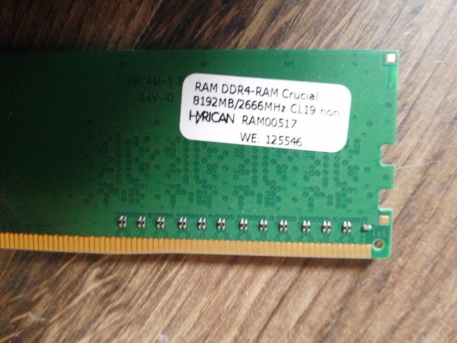 DDR4 pamięć 8GB Hyrican crucial
