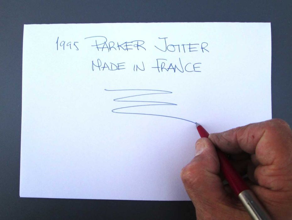 1995 Esferográfica PARKER Jotter Vermelha - MADE IN FRANCE