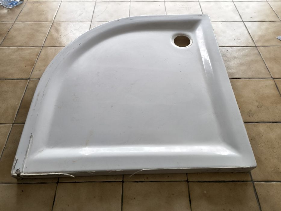 Vendo Base de Duche Quarto de Lua em Resina 90x90x7cm