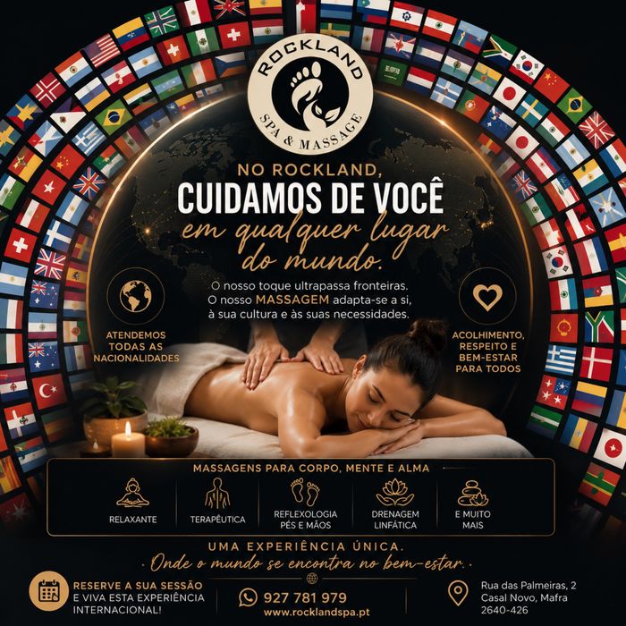 Massagem ROCKLAND SPA MAFRA segunda a domingo