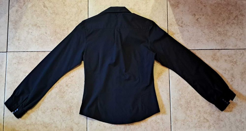 Рубашка черная женская Приталенная блузка ATMOSPHERE 42-44 S