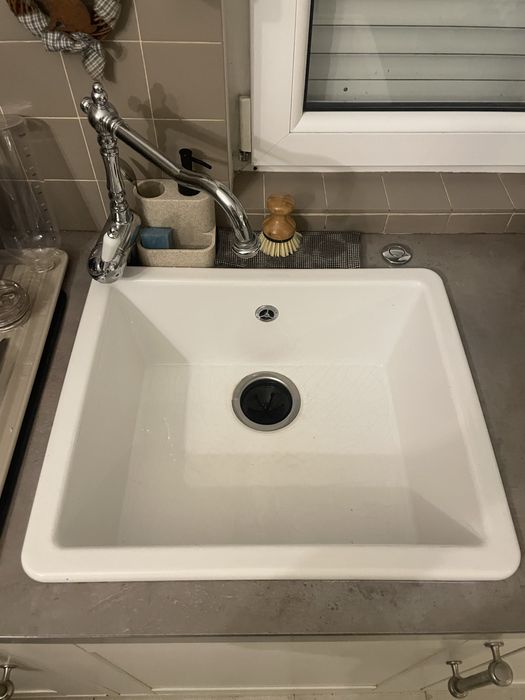 Zlew ceramiczny ikea nablatowy 54 cm szer