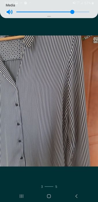 Koszula Zara paski M oversize woman elegant marynarska glamour tkmaxx