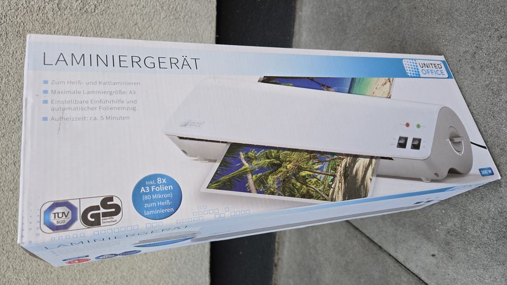 Laminator A3 A4 na zimno i ciepło Nowy z foliami 300 Watt mocy