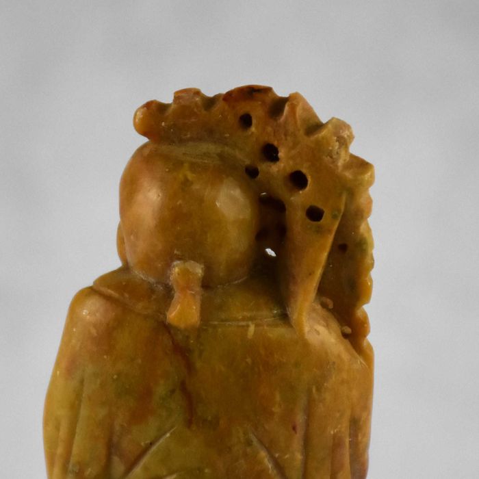 Figura de Ancião / Sábio, China, em Pedra de Sabão
