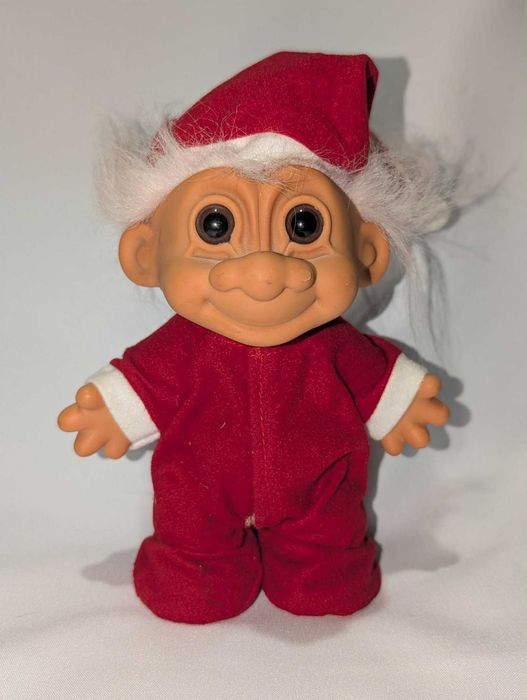 Russ Troll Świąteczny Mikołaj 20 cm Vintage Figurka Doll
