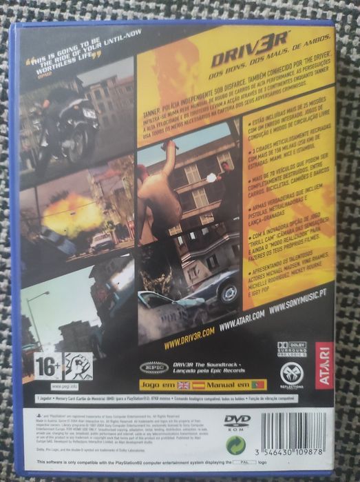 Jogo PS2 Driv3r.