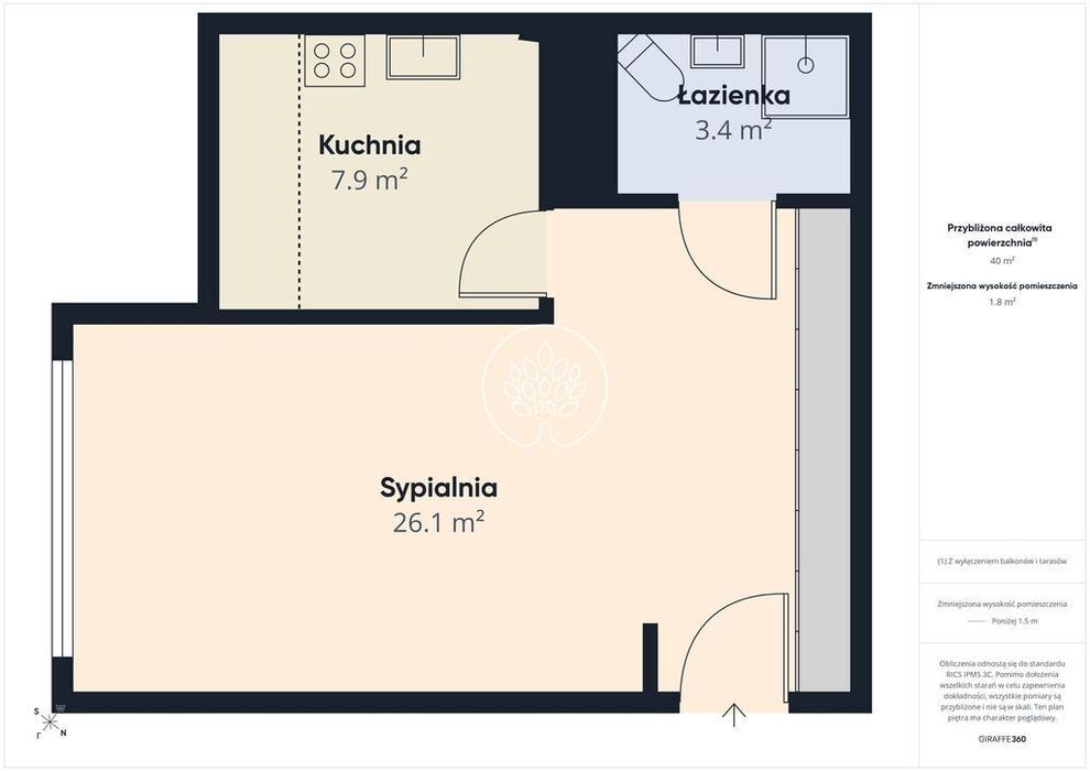 Jasna Kawalerka w centrum  Kaszubska