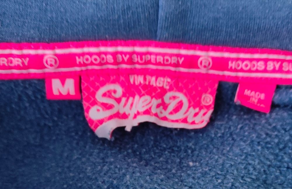 Wr) SUPERDRY Oryginalna bluza kaptur Roz.M