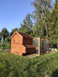 Kurnik xl dla 6-14 kur, kaczek, gęsi deska sosna ocieplony, całoroczny