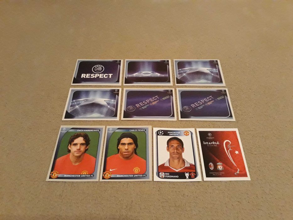 Naklejki Panini Champions League 2008/2009 & 2010/2011 - 10 naklejek