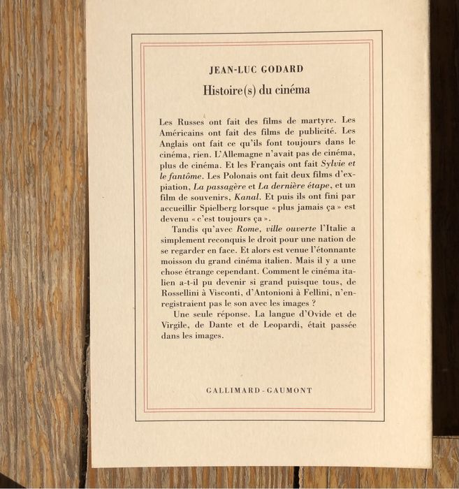 Jean-Luc Godard - Histoire(s) du cinema