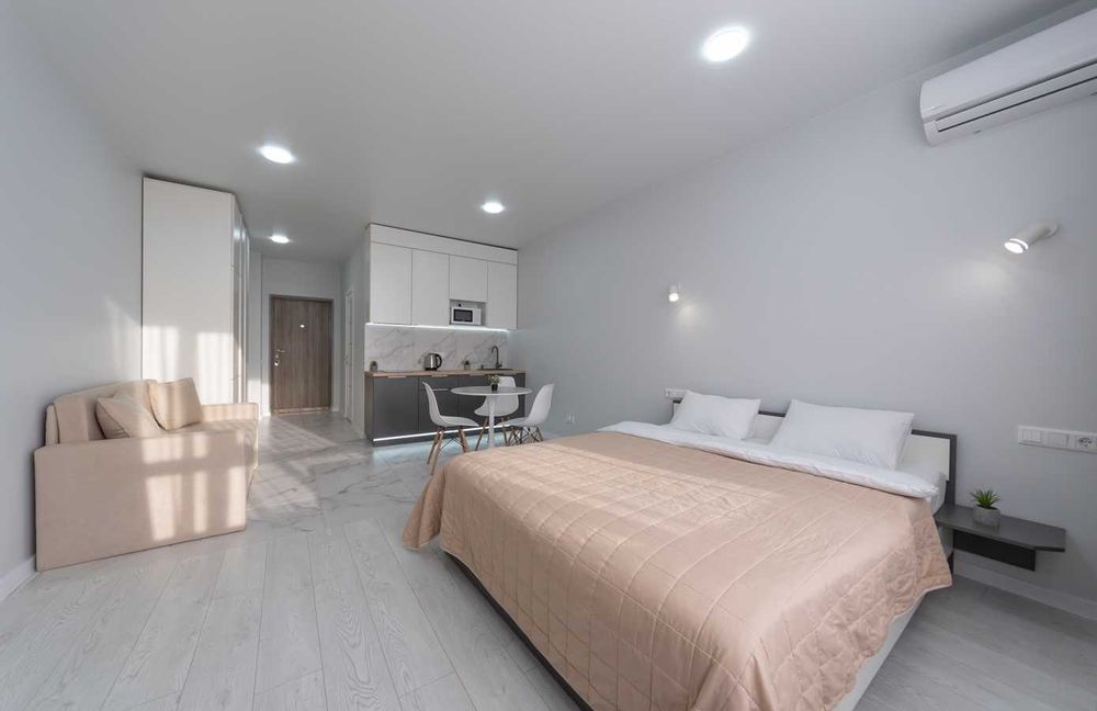 Затишна студія біля метро «Бориспільська», ЖК Олімпік Парк - подобово.