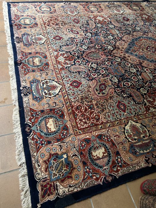 Tapete oriental XXL, Original,feito à mao em pura lã,lavado 390x305