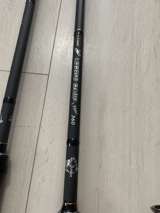 Dwie nowe wędki karpiowe 3.6m, wytrzymałość: 3,75 Lbs