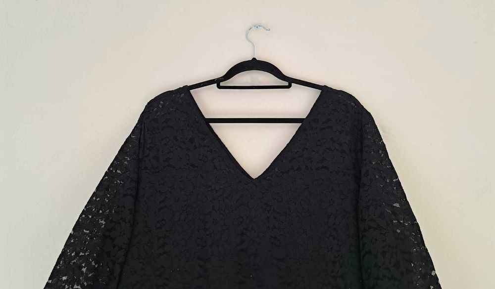 Elegancka sukienka z koronki H&M rozm 50/52