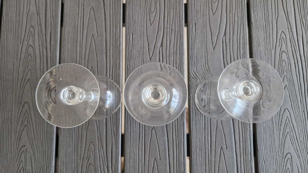 3 copos de cristal vintage