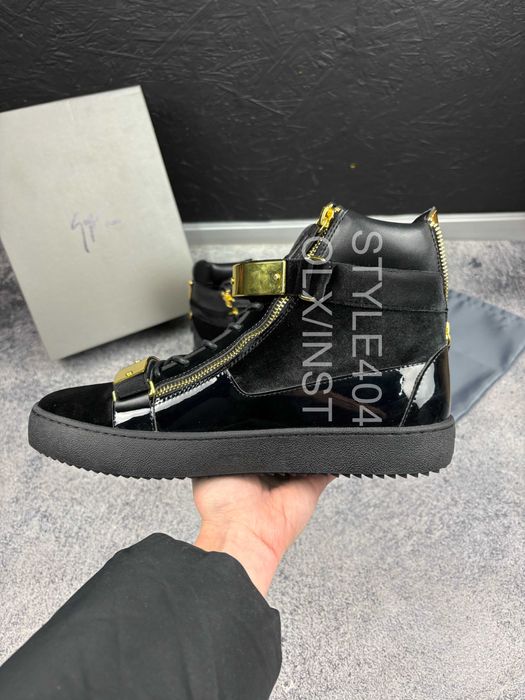 Кеди Giuseppe Zanotti чорні кросівки джузеппе кеды кроссовки: 3