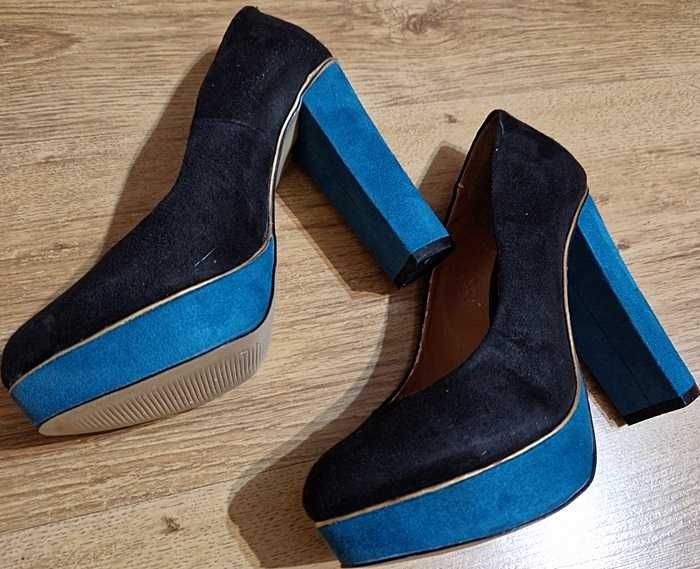 CATWALK damskie półbuty na wysokim koturnie rozmiar 37