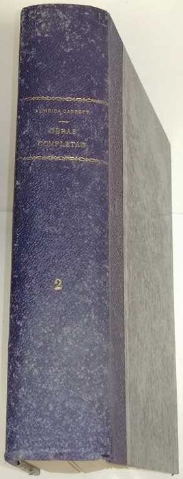 2 volumes Obras Completas de Almeida Garrett 1904