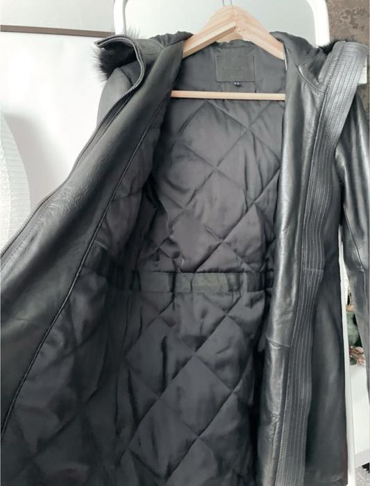 Дубленка Пальто натуральная кожа massimo dutti