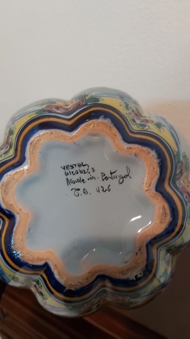 Jarra Alcobaça pintado mão