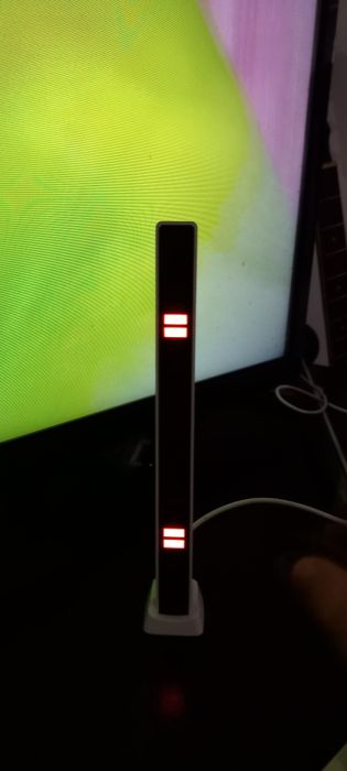 Barra de luz que reage ao som