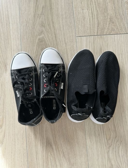 Trampki Big Star rozm 35 czarne trampki Sprandi czarne