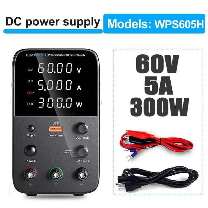Zasilacz laboratoryjny 60V 5A z bezpiecznikiem elektronicznym