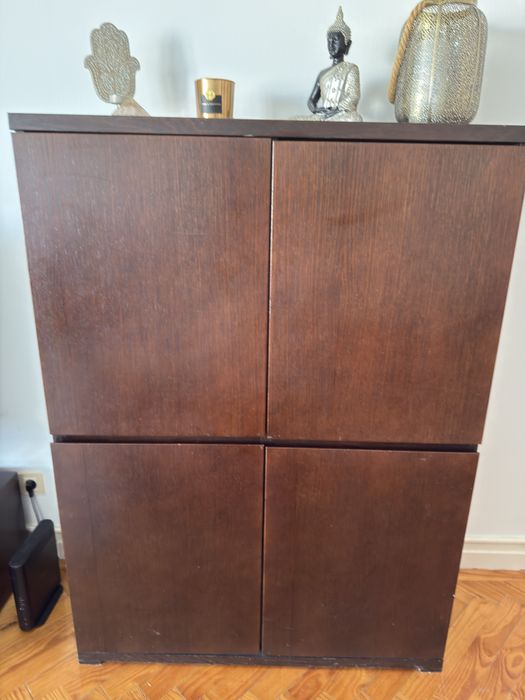 Movel madeira castanho