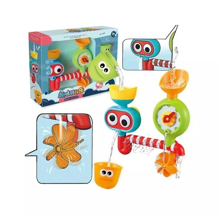 Wesoły Kranik z kubeczkami do kąpieli. Lena