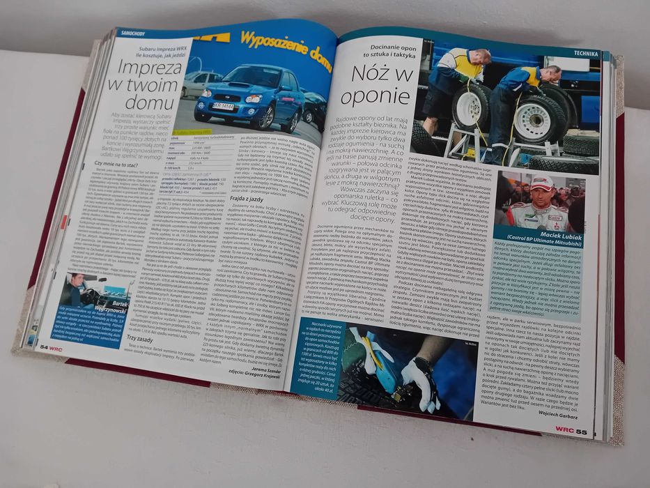 magazyn rajdowy WRC oprawione całe rocznik 2002, 2003, 2004, 2005