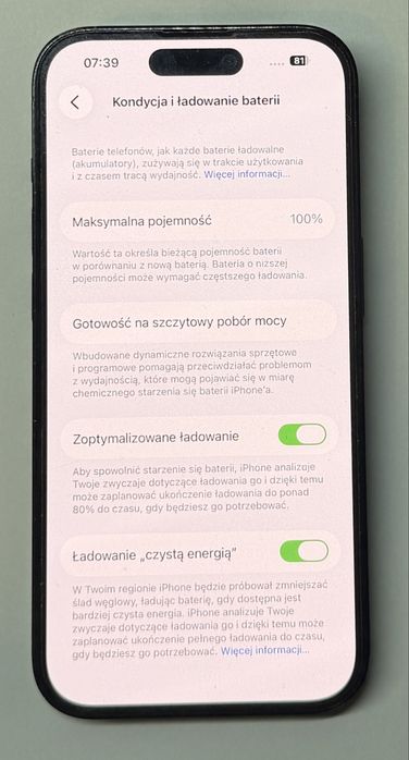 Iphone 14 pro 128GB. Bateria 100% kondycji