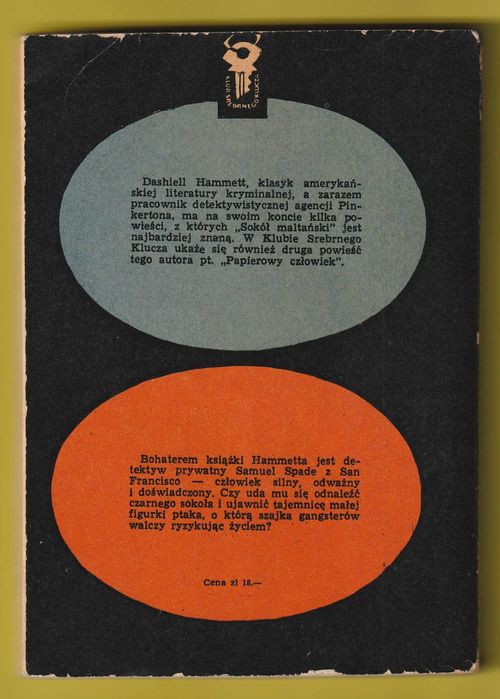 Sokół maltański - Dashiel Hammett - 1963 / Klub Srebrnego Klucza