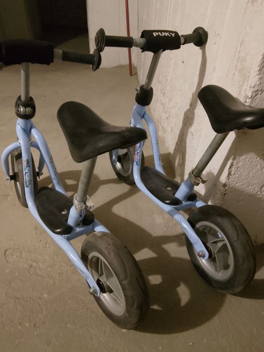 2 rowerki biegowe Puky st bdb  Cena za oba.  Rowerek BMX gratis