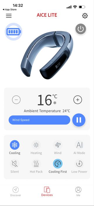 Ar condicionado portatil de pescoço
