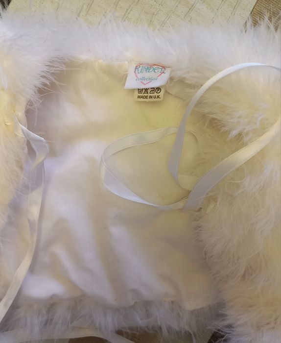 Горжетка накидка из лебяжего пуха