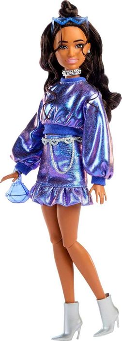 Barbie Deluxe Style in Metallic Blue Top and Skirt Сяючий індиго JFP42