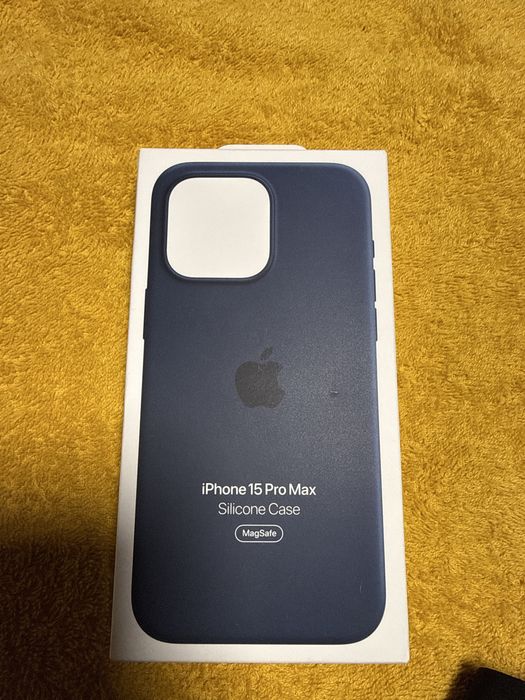 Etui Apple Silicone Case iPhone 15 Pro Max Storm Blue