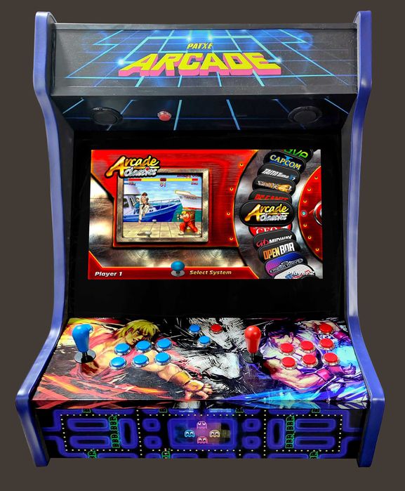 Maquina arcade bartop jogos hyperspin