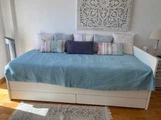 Estrutura de cama c/ gaveta arrumação SLAKT, IKEA 90x200 cm