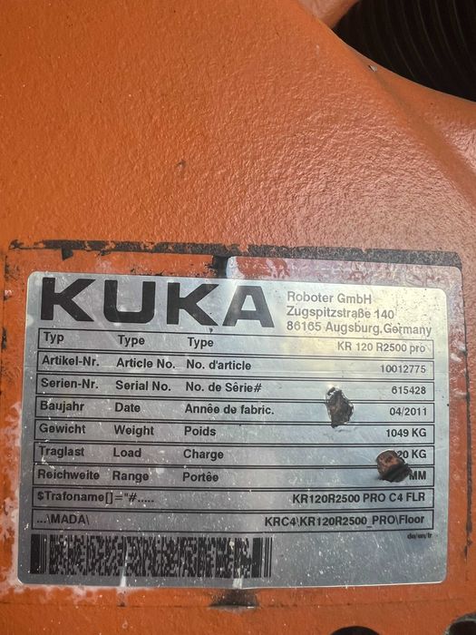 Robot KUKA KR 120 R2500 pro