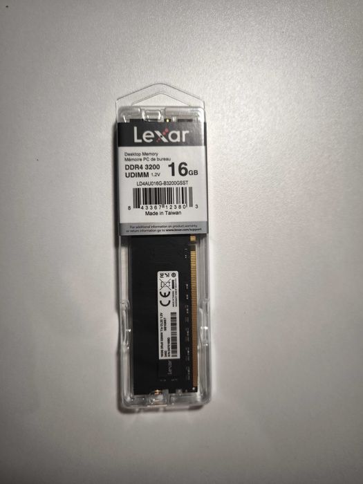 LEXAR 16GB DDR4 CL22 BLISTER 3200MHz(PC4-25600)