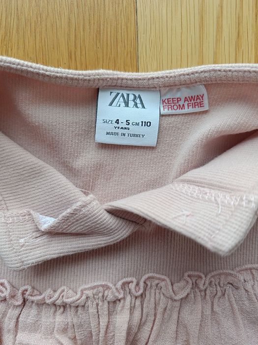 Bluzka różowa marki Zara! Rozmiar 116;