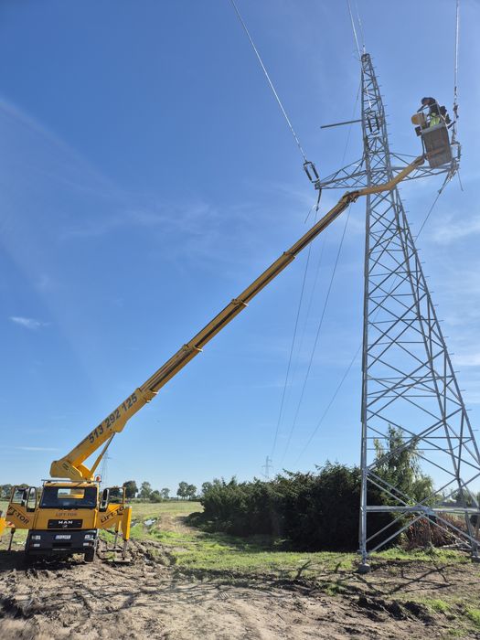 Podnośnik koszowy zwyżka wysięgnik 16m 18m 20m  22m 25m 27m 30m 35m