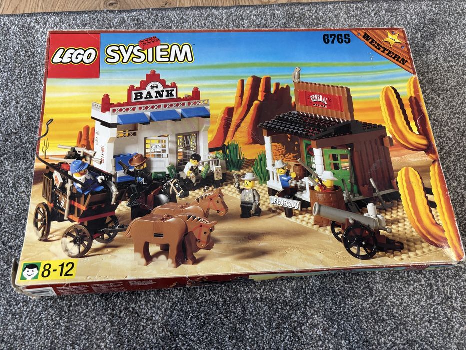 Lego 6765 Gold City Junction Western BANK instrukcja, pudełko