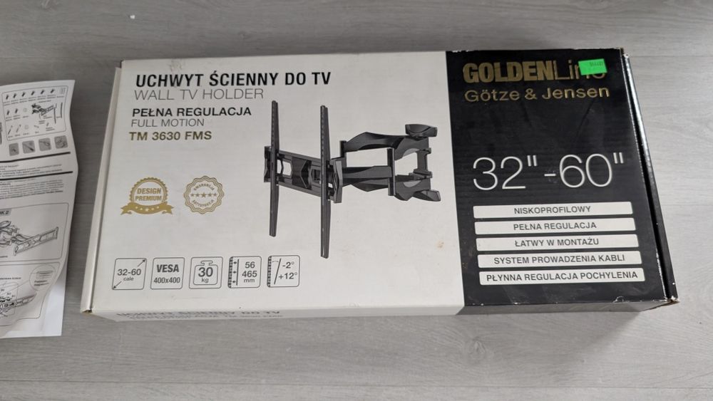 Uchwyt ścienny do telewizora marki Götze & Jensen model TM3630F
