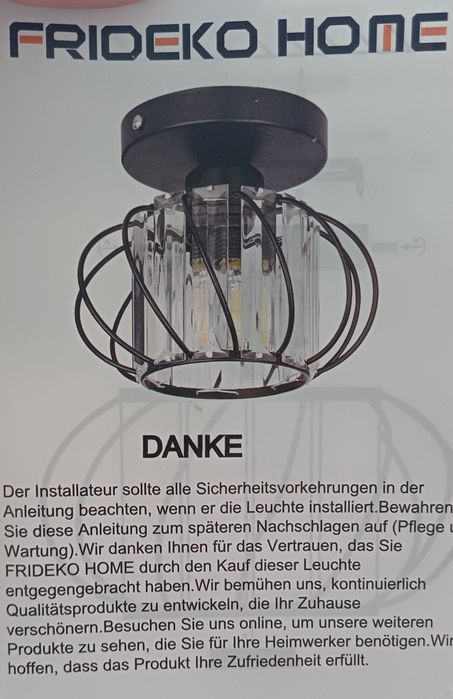 Lampa złota luxury nowa
