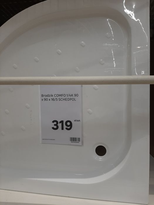 Brodzik 90x90 x5cm kolumna natryskowa