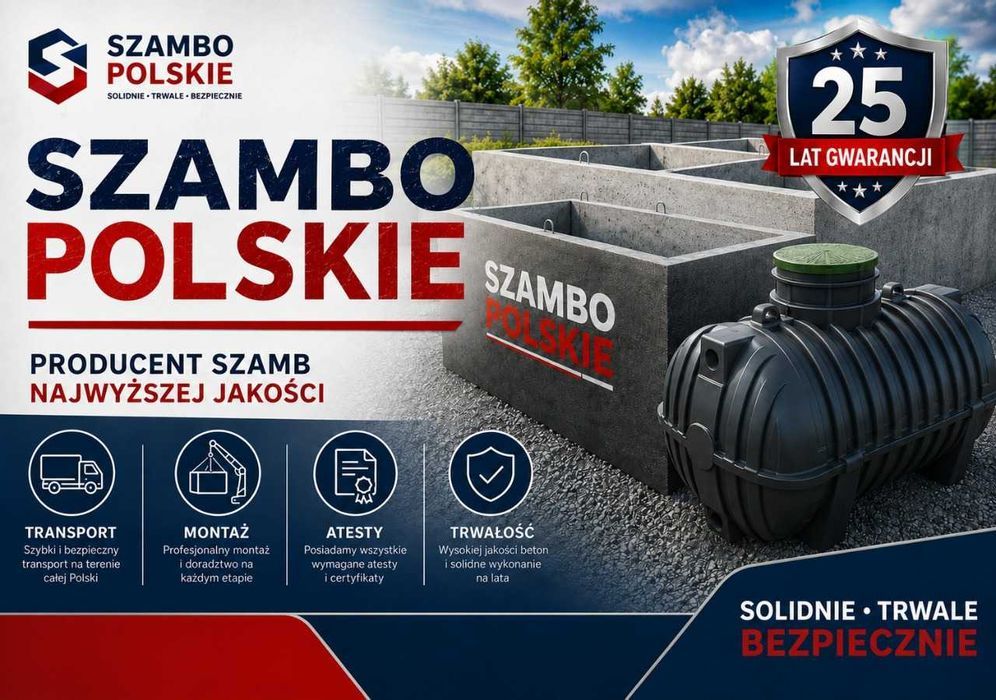 Szambo betonowe | Szambo plastikowe | Cała Polska | dotacje | zbiornik na deszczowke | montaż | szamba